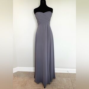 Bill Levkoff Strapless Chiffon Gown – Dusty Lavender - Size 6